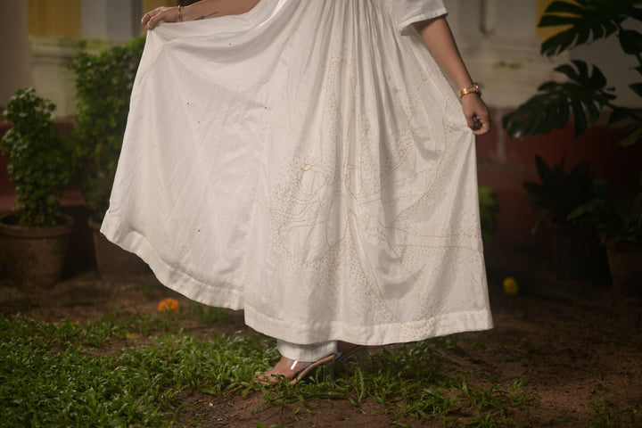Bemberg Cupro Silk Co - Ord set with Golden dragon fly