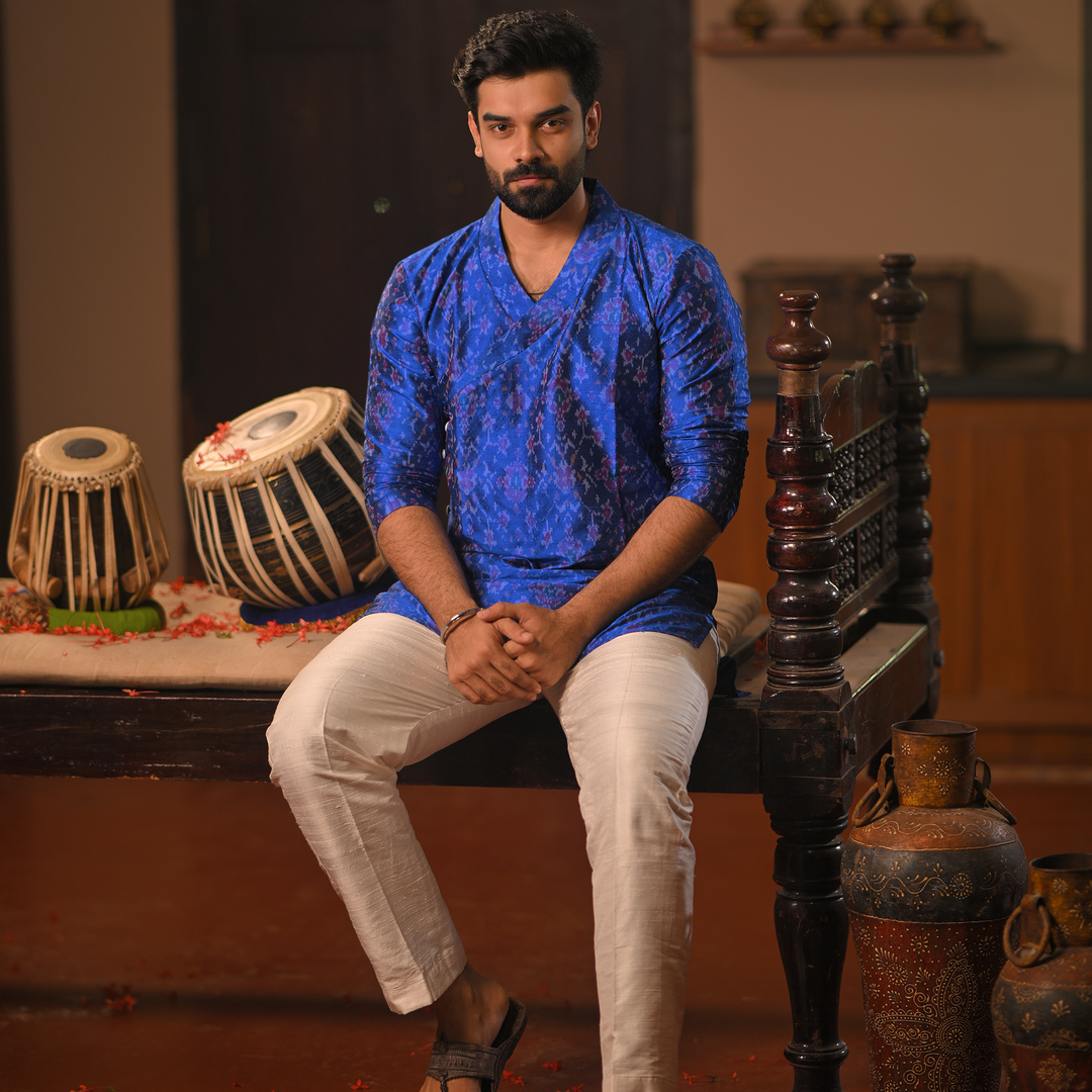 Royal Blue Kurta for Men