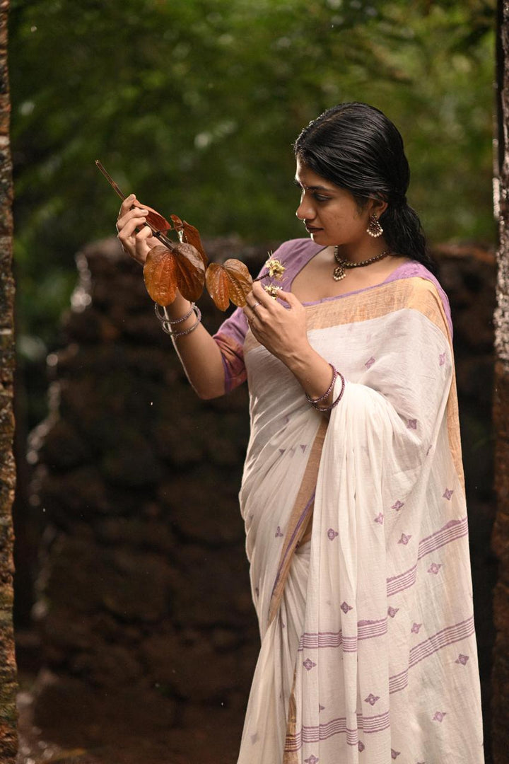 Lilac Saree