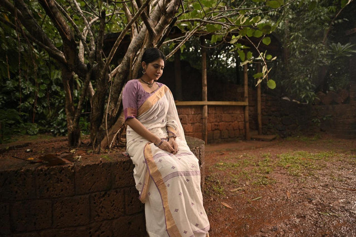 Lilac Saree